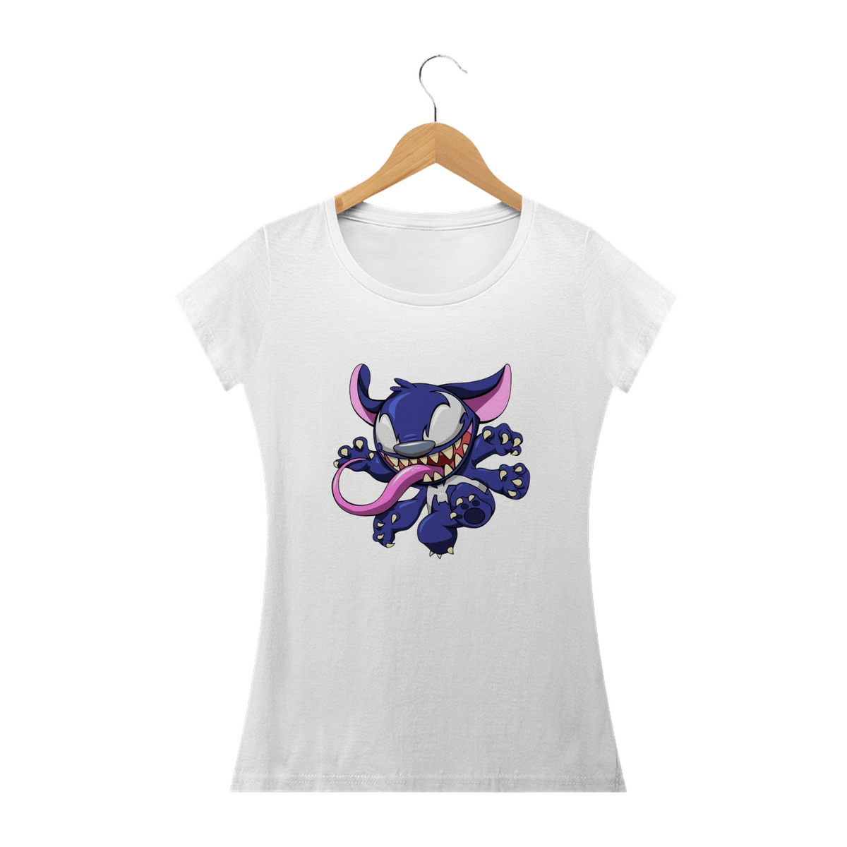 Nome do produto: Camiseta Feminina Stitch - Venom
