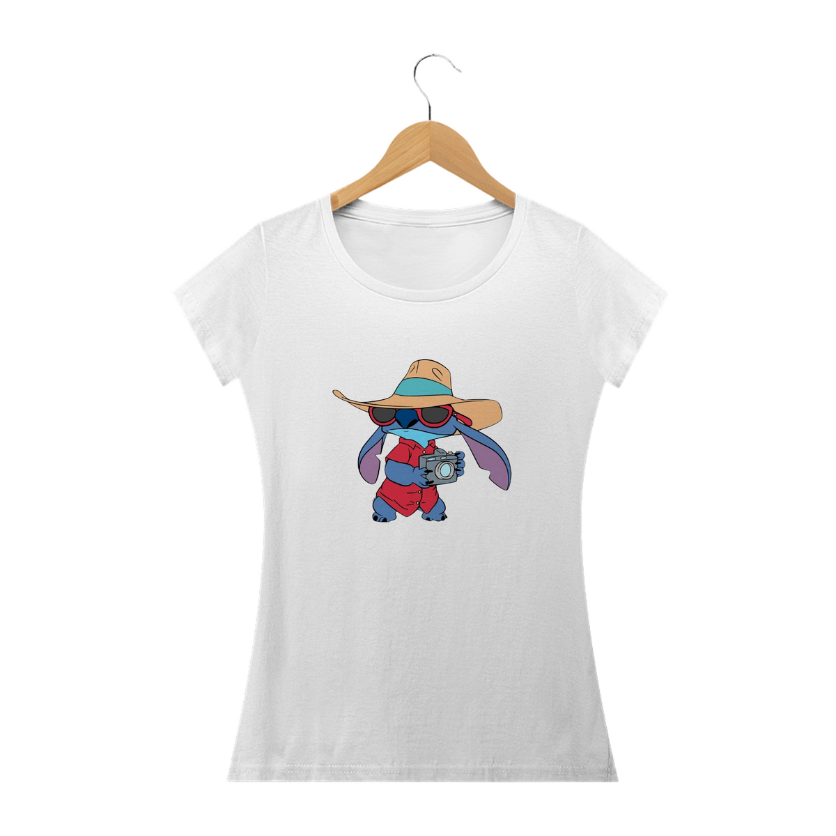 Nome do produto: Camiseta Feminina Stitch - Fotografo