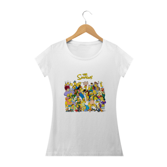 Camiseta Feminina Os Simpsons - Personagens