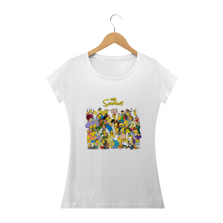 Camiseta Feminina Os Simpsons - Personagens