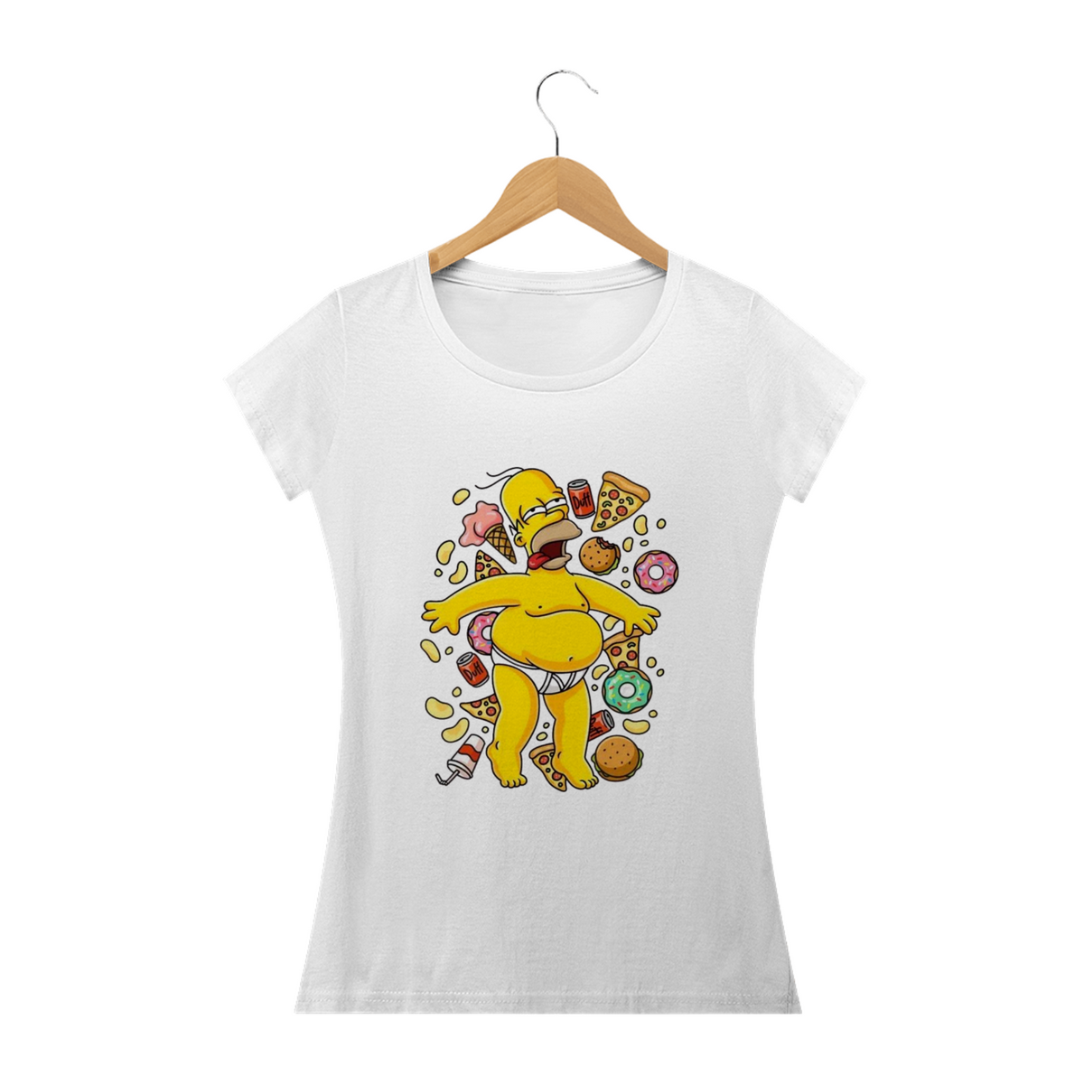 Nome do produto: Camiseta Feminina Os Simpsons - Homer