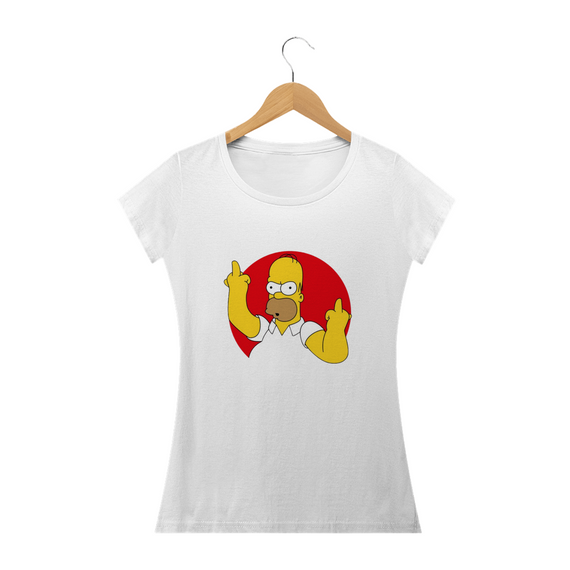 Camiseta Feminina Os Simpsons - Homer F#