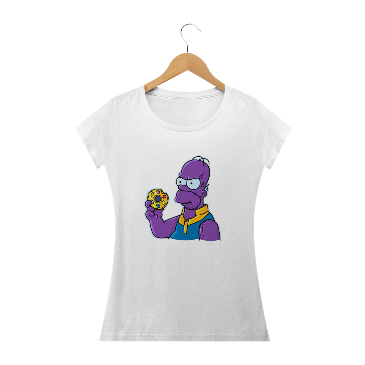 Nome do produto: Camiseta Feminina Os Simpsons - Thanos Simpson