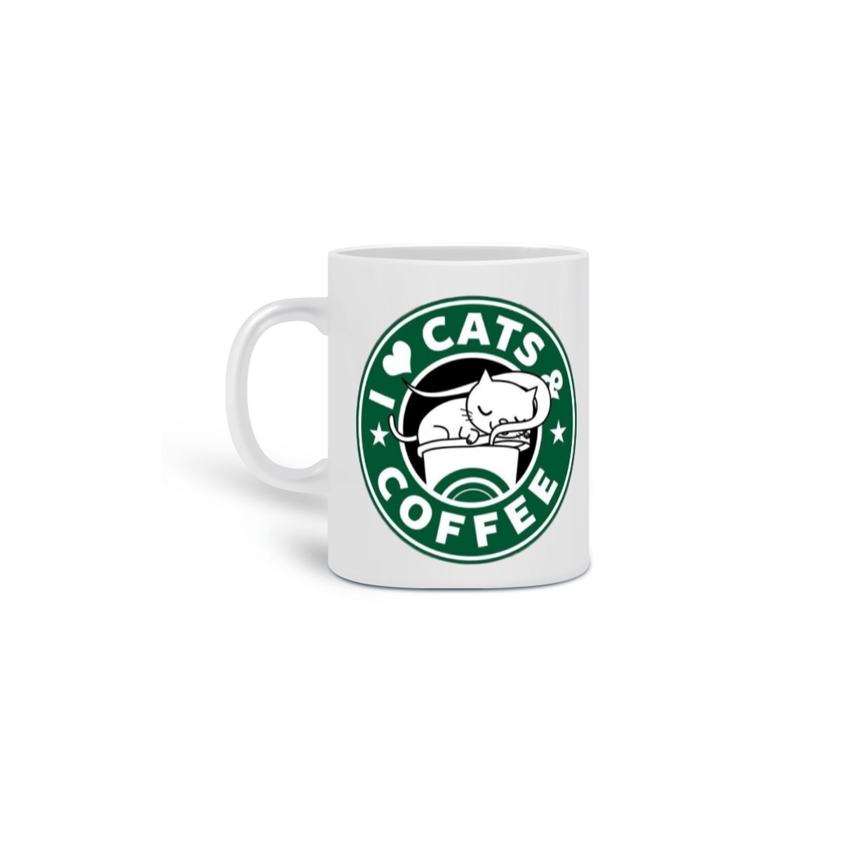 Nome do produto: Caneca Cats - I Love Cats & Coffee