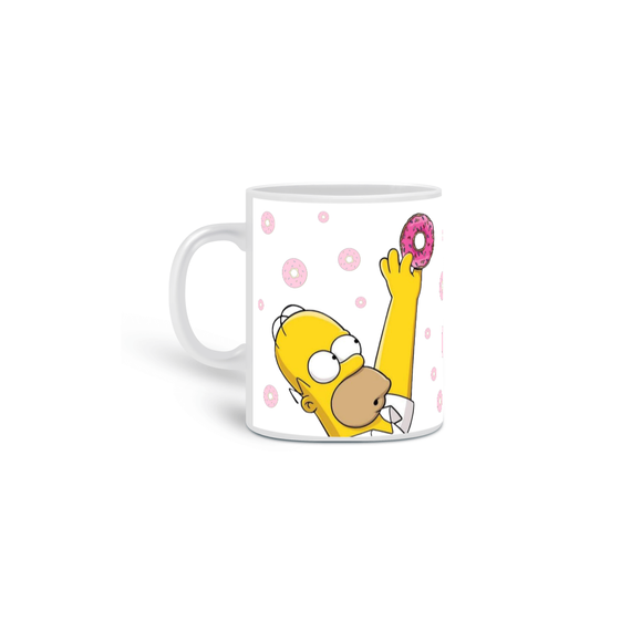 Caneca Os Simpsons - Rosquinha