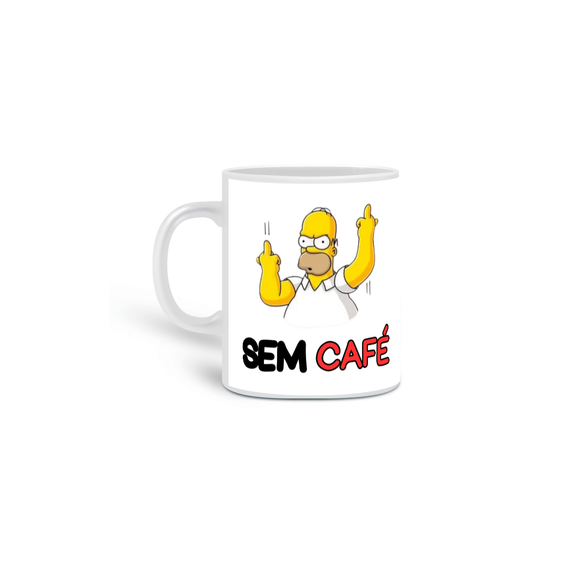 Caneca Os Simpsons - Sem/Com Café