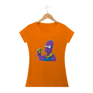 Nome do produtoCamiseta Feminina Os Simpsons - Thanos Simpson
