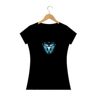 Nome do produtoCamiseta Feminina Marvel - Coração Homem de Ferro