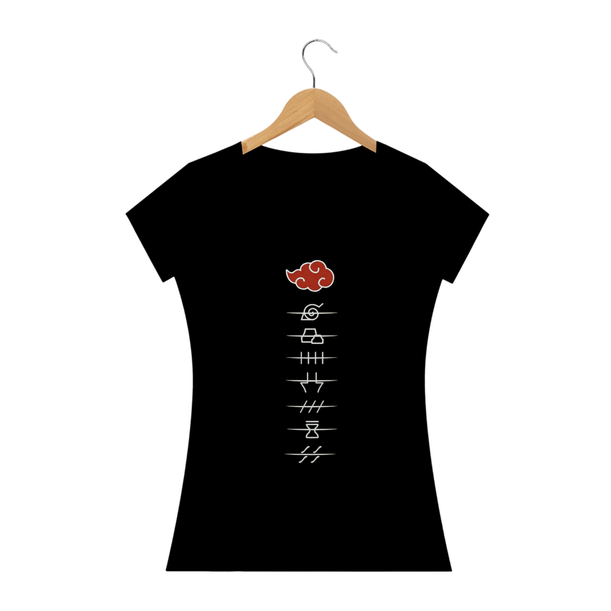 Nome do produto: Camiseta Feminina Naruto - Akatsuki