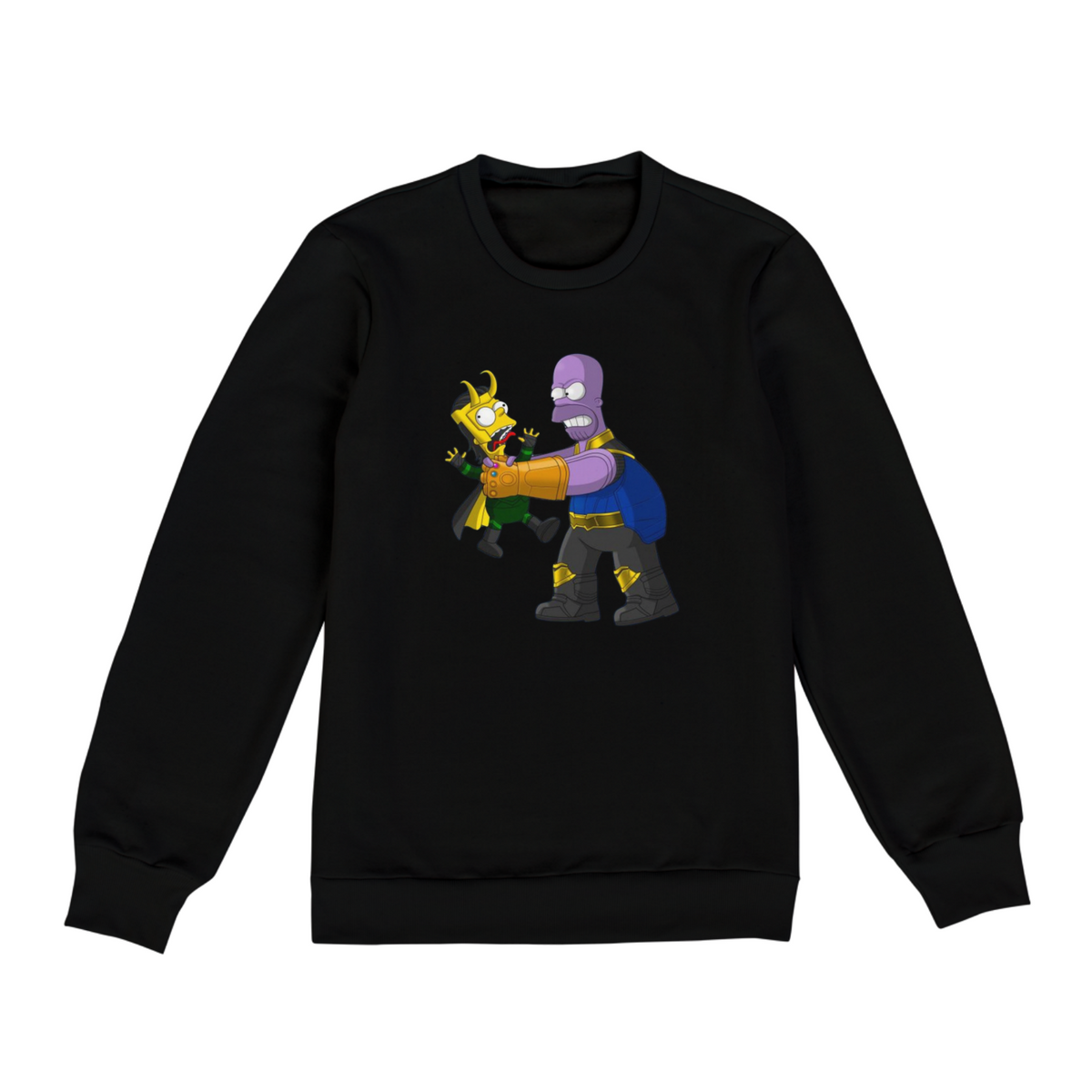 Nome do produto: Moletom Os Simpsons - Thanos e Loki