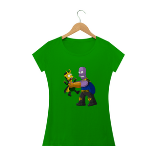 Nome do produtoCamiseta Feminina Os Simpsons - Thanos e Loki