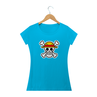 Nome do produtoCamiseta Feminina One Piece - Caveira