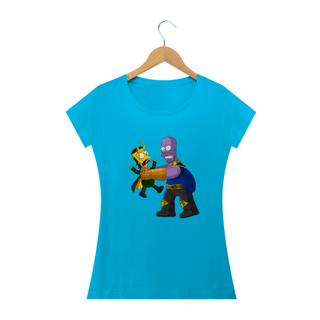 Nome do produtoCamiseta Feminina Os Simpsons - Thanos e Loki