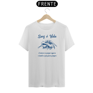 Nome do produtoCamiseta Surf é Vida Frase - Ref 313