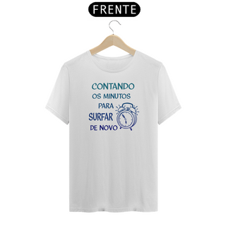 Nome do produtoCamiseta Frase Surf Relógio - Ref 403