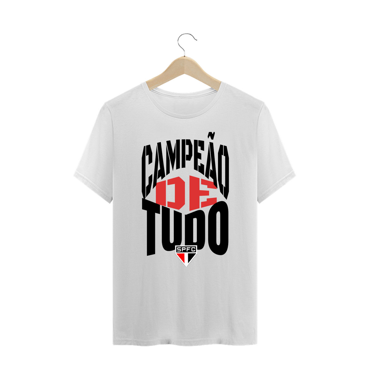 Nome do produto: Camiseta Pluz Size São Paulo FC Campeão de Tudo 