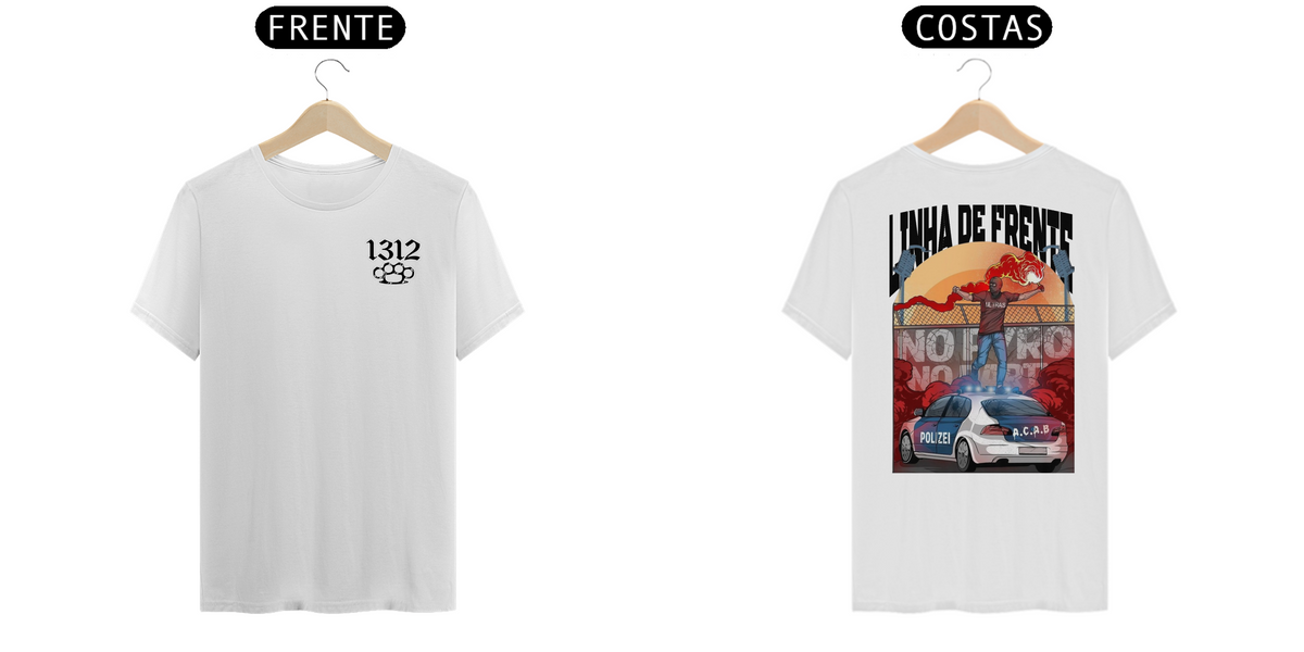 Nome do produto: Camiseta ACAB 1312 Linha de Frente