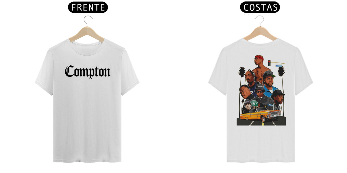 Nome do produto: Camiseta Compton West Coast Classics