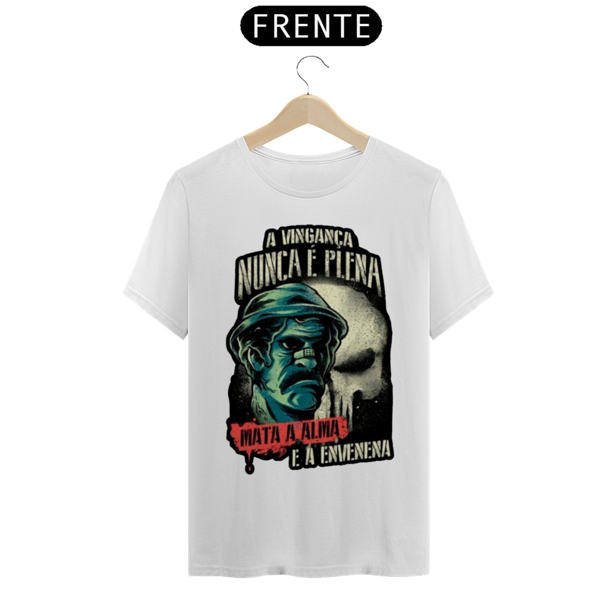 Nome do produto: Camiseta Seu Madruga A vingança nunca é plena 