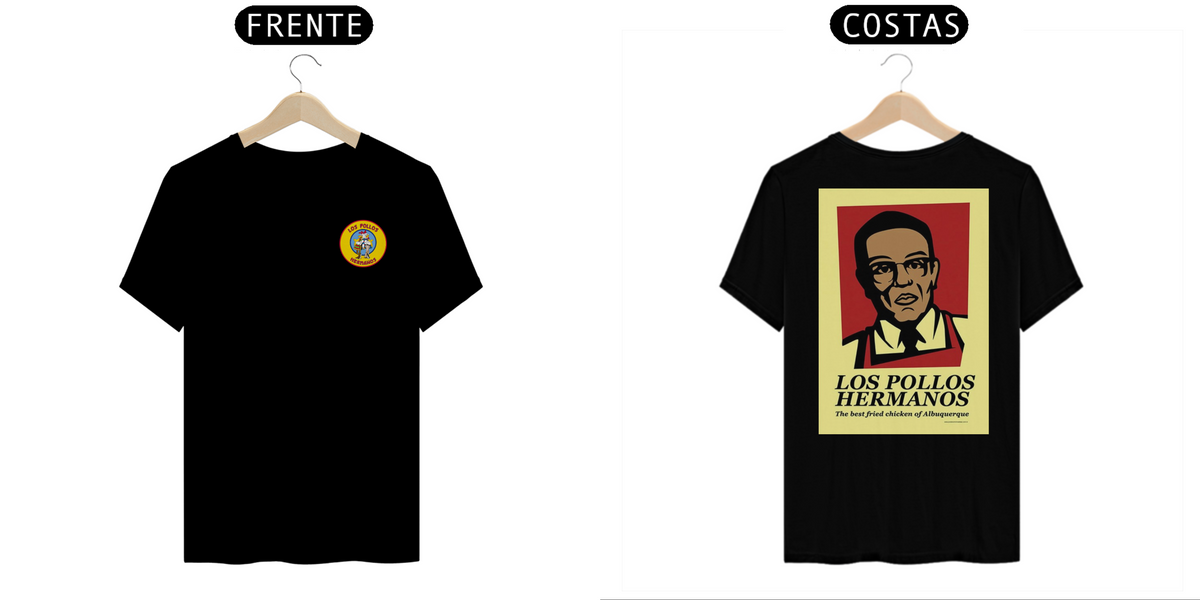 Nome do produto: Camiseta Breaking Bad Los Pollos hermanos