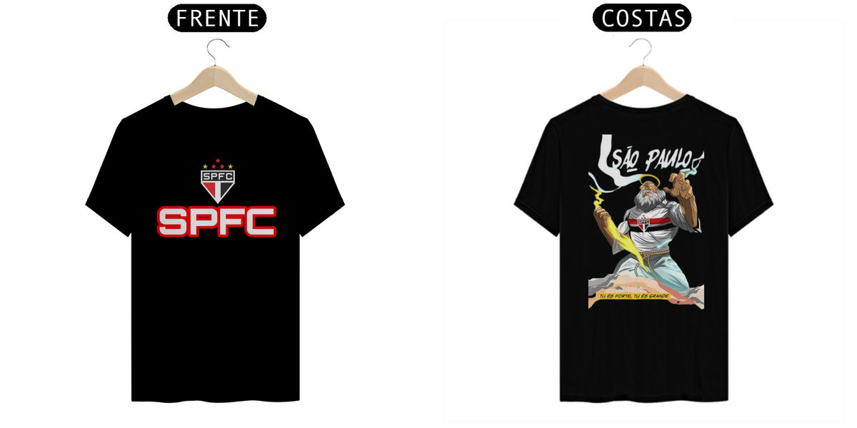 Nome do produto: Camiseta SPFC Tu és forte Tu és grande