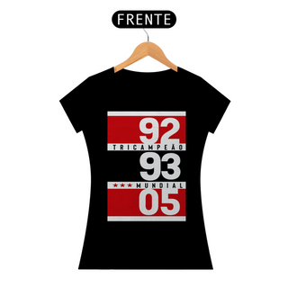 Nome do produtoCamiseta feminina SPFC Tri Mundial 