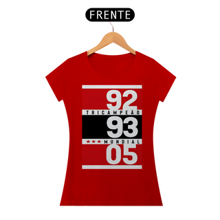 Nome do produtoCamiseta feminina SPFC Tri Mundial 