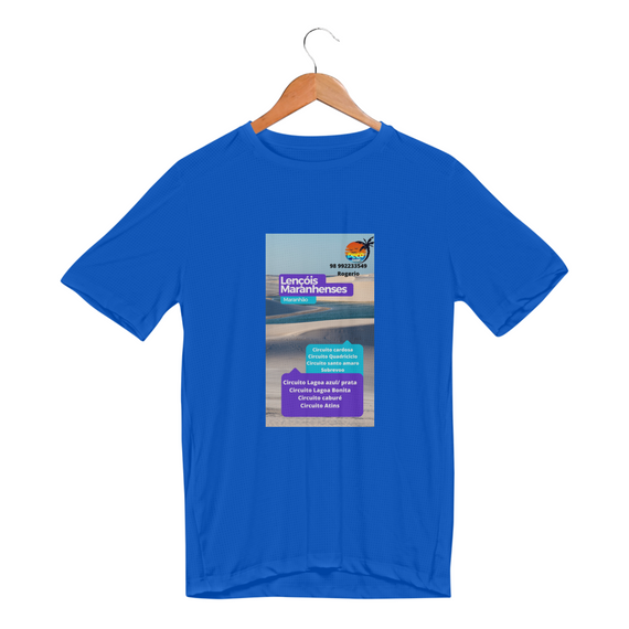 Camiseta Dry Uv Deco Turismo Lençóis