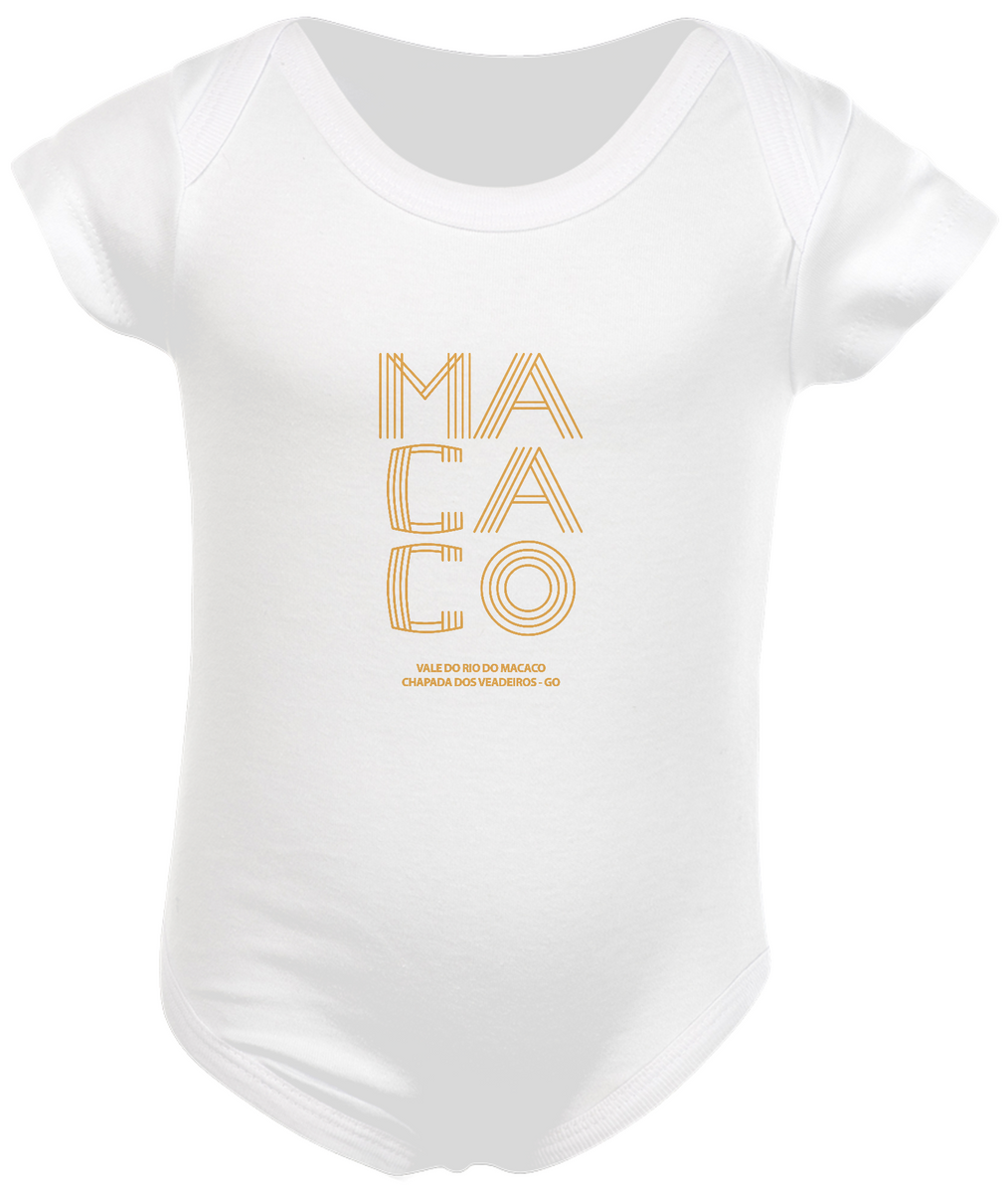 Nome do produto: Body Baby Macaco Amarela