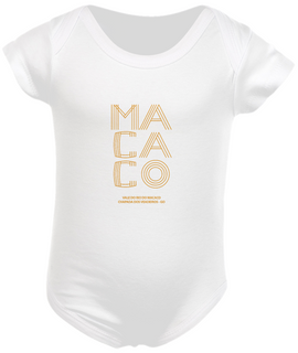 Body Baby Macaco Amarela