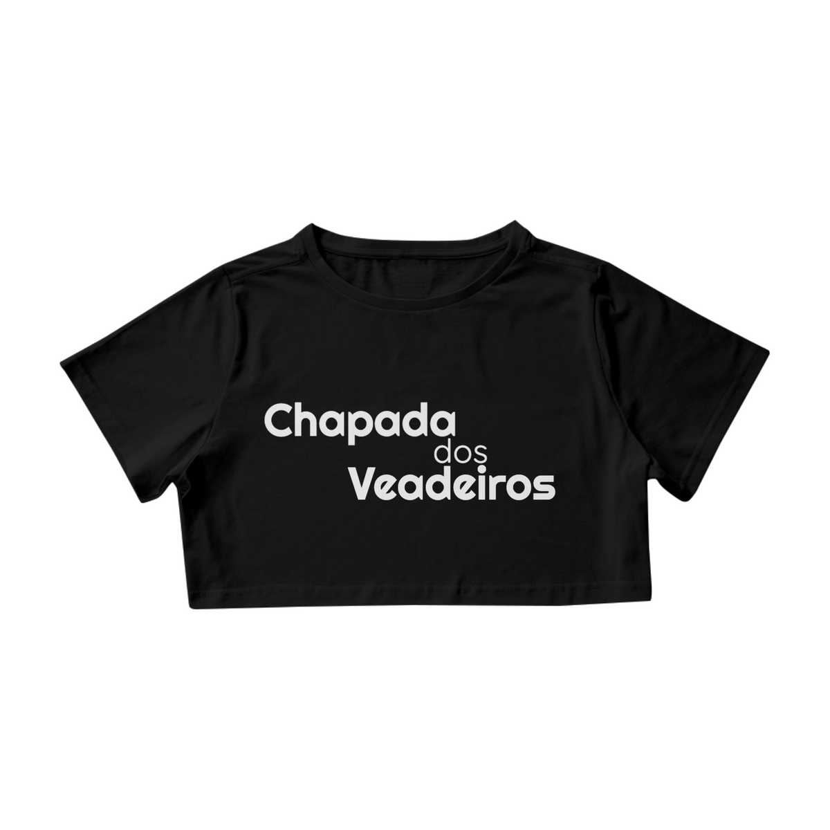 Nome do produto: Cropped Preto Chapada dos Veadeiros