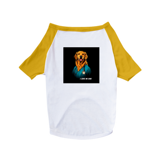 Nome do produtoGolden Retriever Enfermeiro - Camisa Pet Dog - Coleção Tal Pais - Tal Patas