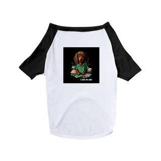 Nome do produtoDachshund Contador (Basset - Cão-Salsicha) - Camisa Pet Dog - Coleção Tal Pais - Tal Patas