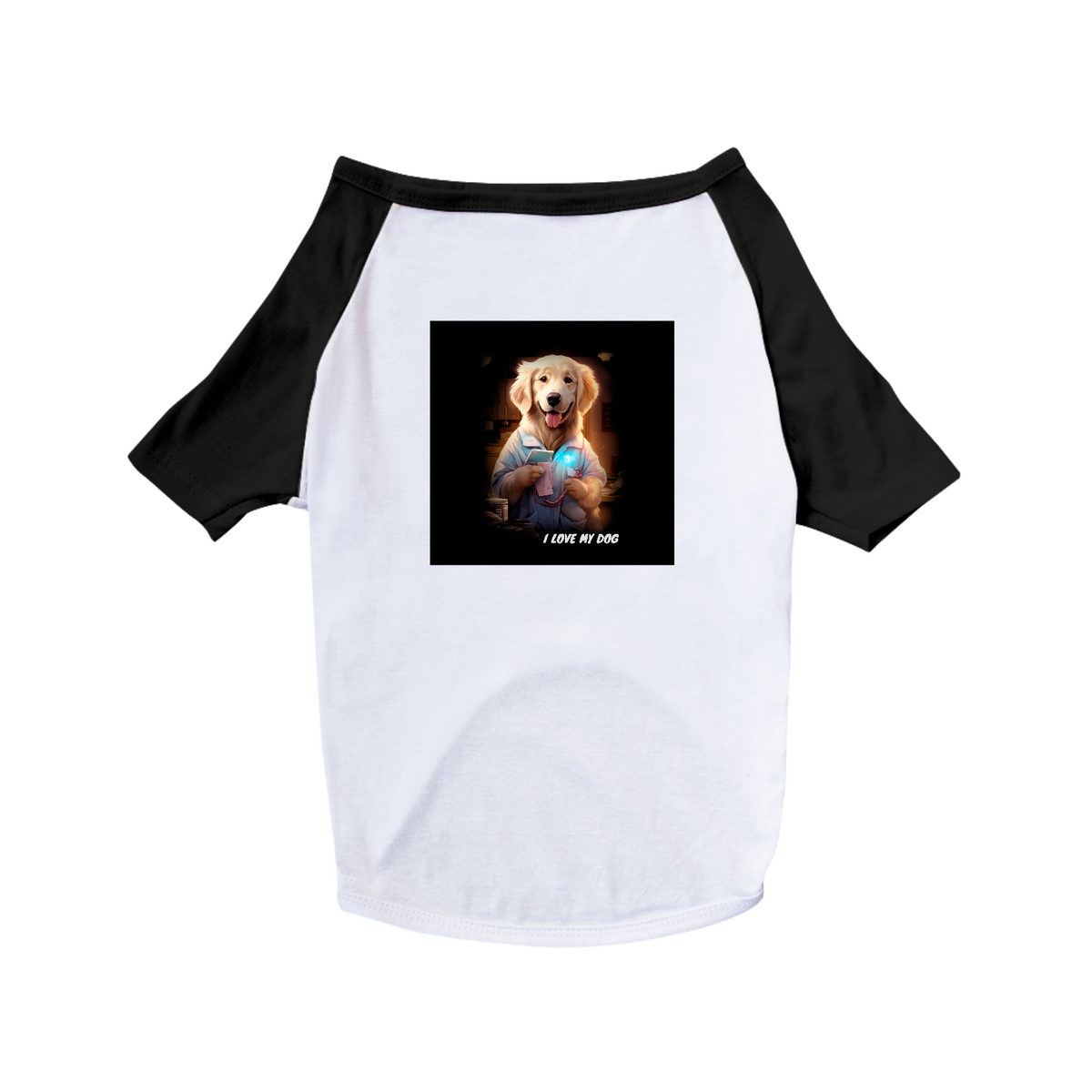 Nome do produto: Golden Retriever Enfermeiro - Camisa Pet Dog - Coleção Tal Pais - Tal Patas