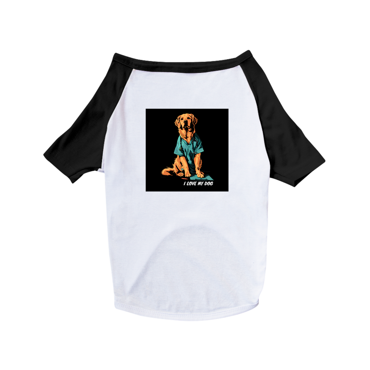 Nome do produto: Golden Retriever Enfermeiro - Camisa Pet Dog - Coleção Tal Pais - Tal Patas