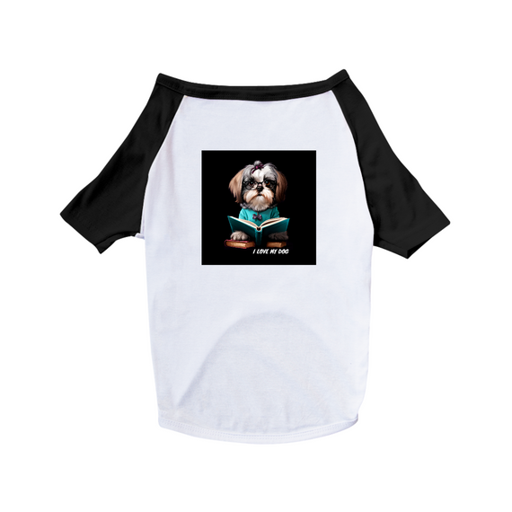 Shih Tzu Professor - Camisa Pet Dog - Coleção Tal Pais - Tal Patas