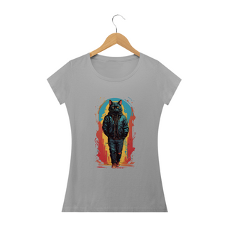 Nome do produtoCamiseta Feminina - Gato Street Wear