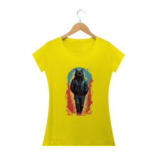 Nome do produtoCamiseta Feminina - Gato Street Wear