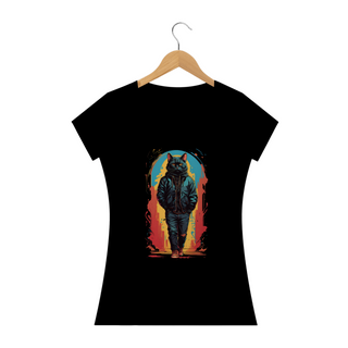 Nome do produtoCamiseta Feminina - Gato Street Wear