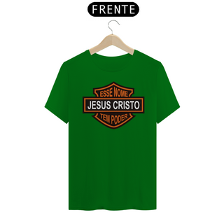 Nome do produtoCamiseta masculina - Esse nome Jesus tem poder