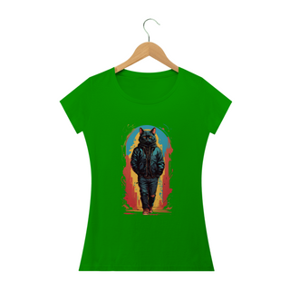 Nome do produtoCamiseta Feminina - Gato Street Wear