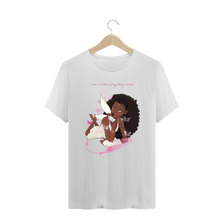 Camiseta Plus Size 'VÍTIMA DA MINHA ANTUREZA FADA (versão fada rosa)'