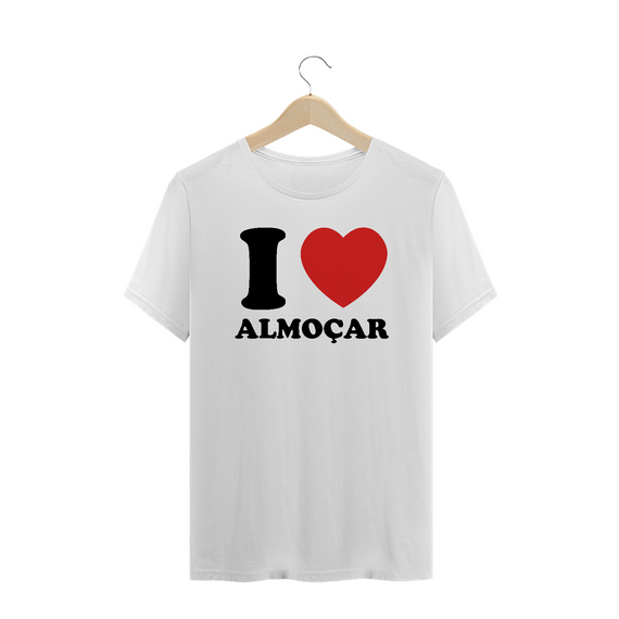 Camiseta Plus Size 'I LOVE ALMOÇAR'
