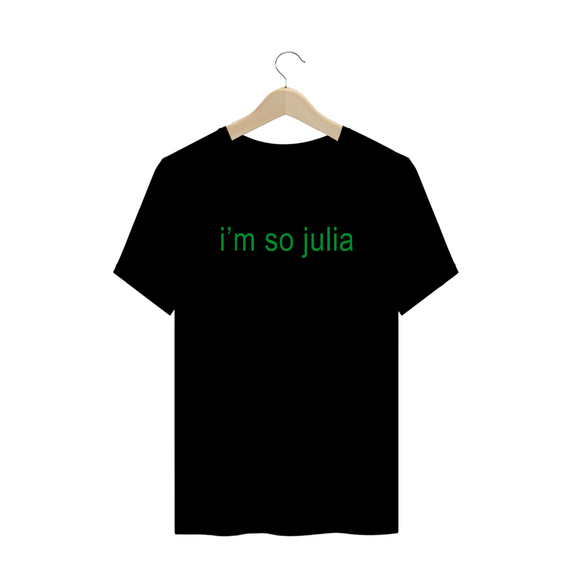 Camiseta Preta Plus Size 'CHALRI XCX - I'M SO JULIA'