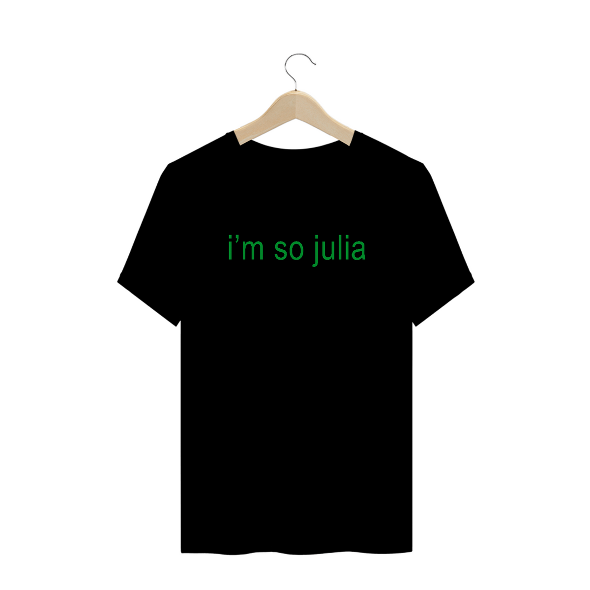 Nome do produto: Camiseta Preta Plus Size \'CHALRI XCX - I\'M SO JULIA\'
