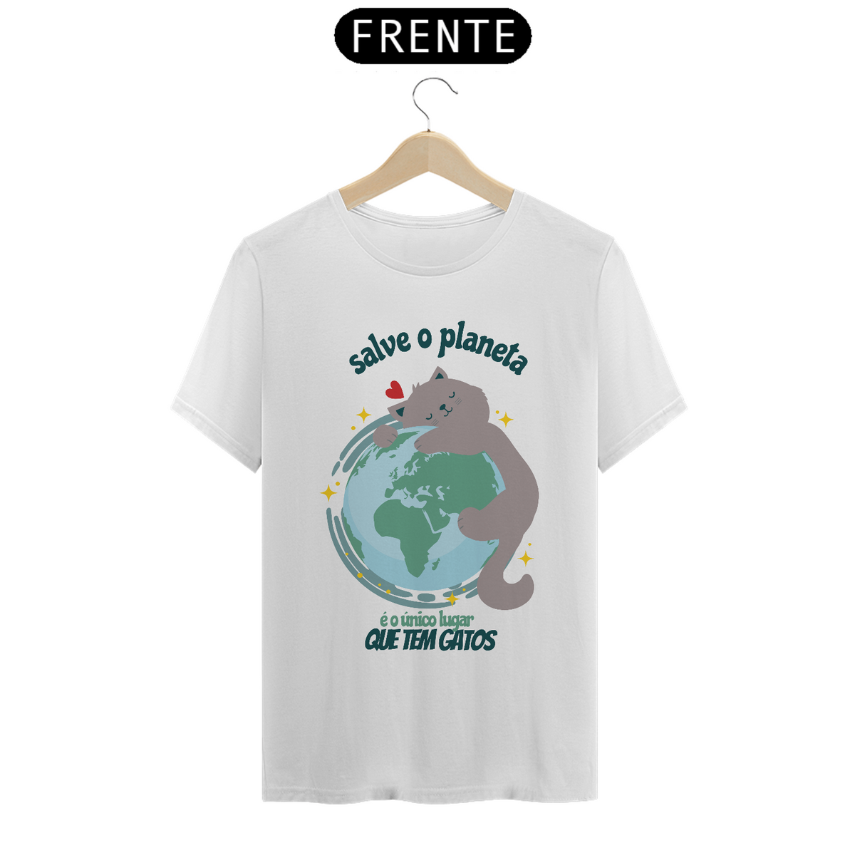 Nome do produto: t-shirt (unissex) - salve o planeta