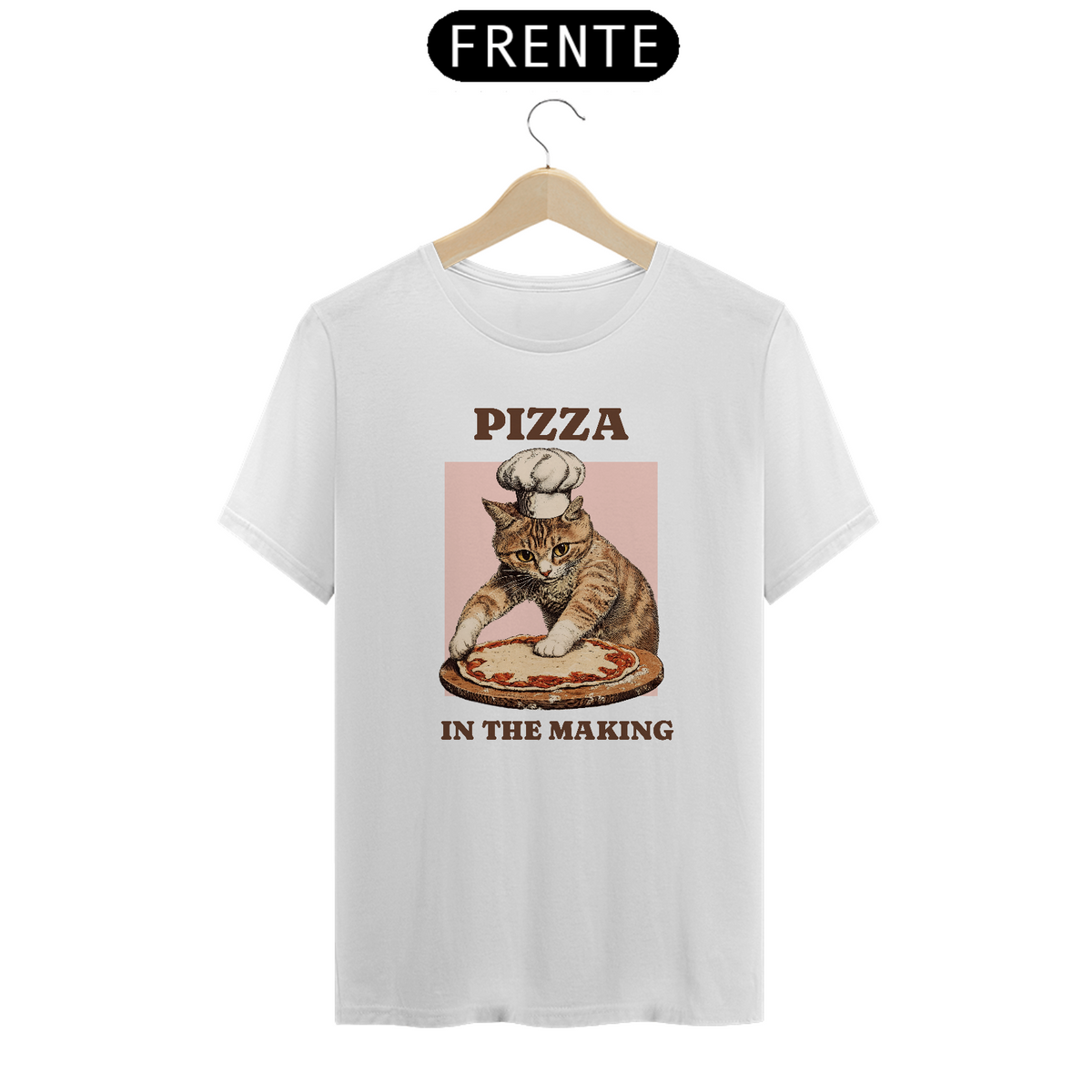 Nome do produto: t-shirt unissex - felis pizzaiolo catus