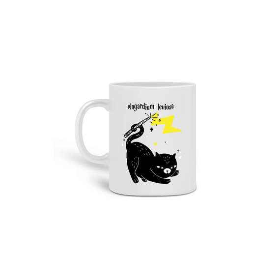 caneca - vingardium leviosa (spooky)