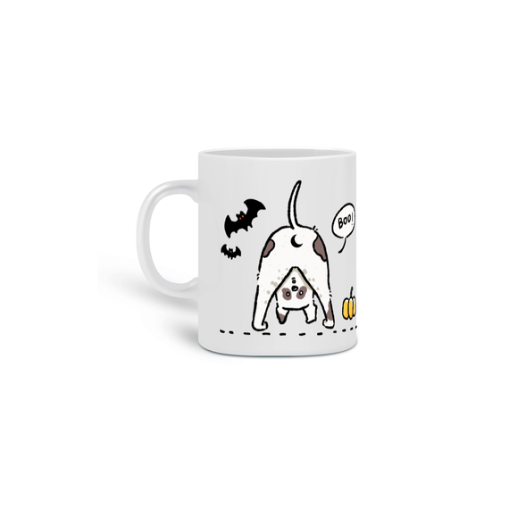 caneca - pumpking dog (spooky)