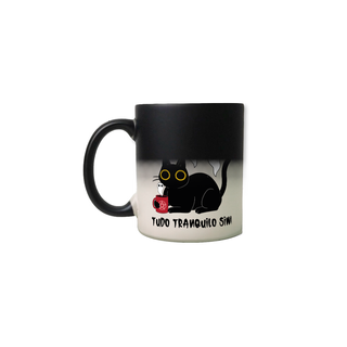 Nome do produtocaneca mágica - tudo tranquilo (spooky)